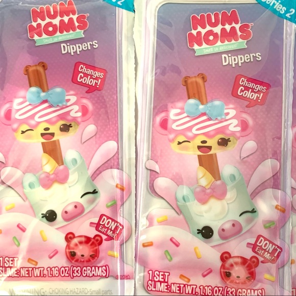Lot of 6 Num Noms sets Snackables Dippers Series 2-1 dippers pack 1.16 Oz new - Picture 2 of 2